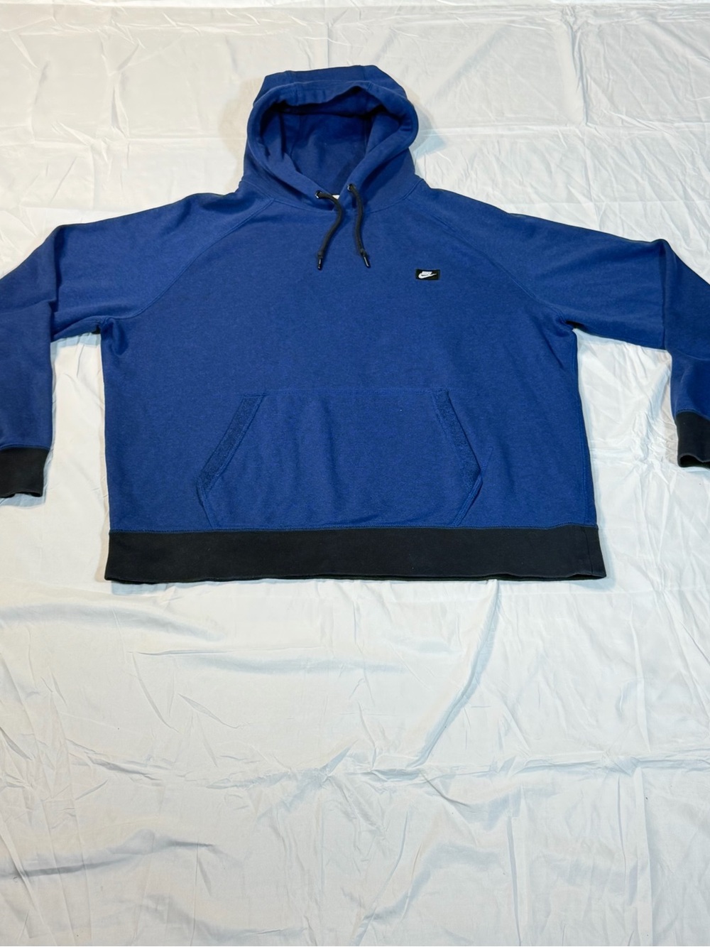 Nike Sportswear Colorblock Pullover Hoodie Blue Heather Gold Badge Tag Men\'s XL - Picture 1 of 10